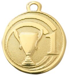 ME.088 Pokal Medaille 45 mm Ø inkl. Band / Kordel | montiert