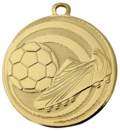 ME.090 Fussball Medaille 45 mm Ø inkl. Band / Kordel | montiert