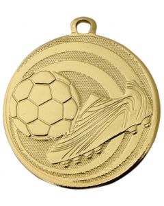ME.090.SM  Fussball Medaille 45 mm Ø inkl. Band / Kordel | unmontiert