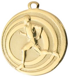ME.092.SM Läufer Medaille 45 mm Ø inkl. Band / Kordel | umnontiert