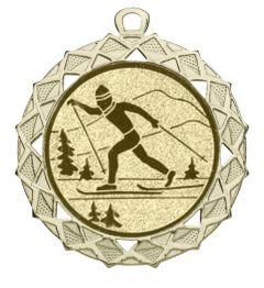 DI7003.340 Langlauf Medaille Reutte 70 mm Ø inkl. Band / Kordel | montiert