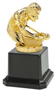 N78.010 Billard Pokalfigur inkl. Beschriftung | 12,5 cm