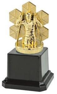 N78.045 Langlauf Pokalfigur inkl. Beschriftung | 12,5 cm