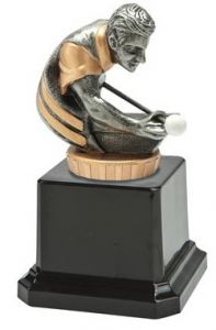 N78.FX010 Billard Pokalfigur inkl. Beschriftung | 12,5 cm