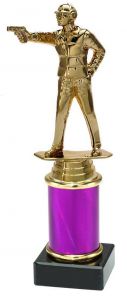 9.154.34474 Pistolenschütze Pokal Trophäe inkl. Beschriftung | 22,7 cm