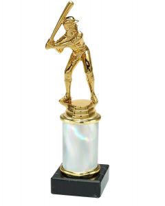 9.02.34052 Baseball Pokal Trophäe inkl. Beschriftung | Serie 3 Stck.