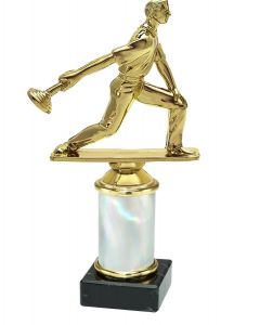 9.02.34134 Eisstock Pokal Trophäe inkl. Beschriftung | Serie 3 Stck.