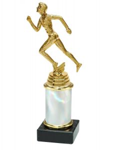 9.02.34314 Läufer Pokal Trophäe inkl. Beschriftung | 19,9 cm