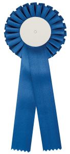 R200.BL Turnier-/Preisschleife - Rosette | 110 x 310 mm