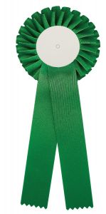 R200.GR Turnier-/Preisschleife - Rosette | 110 x 310 mm