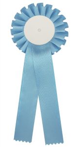 R200.LB Turnier-/Preisschleife - Rosette | 110 x 310 mm