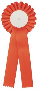 R200.OR Turnier-/Preisschleife - Rosette | 110 x 310 mm