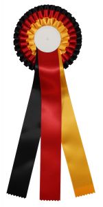 R750.ZRG Turnier-/Preisschleife - Rosette | 130 x 370 mm