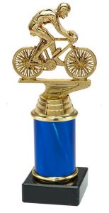 9.09.34368 Radsport Pokal Trophäe inkl. Beschriftung | 18,4 cm