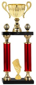 S131.08.P4 Säulenpokal mit Sockelfigur inkl. Beschriftung | 3 Größen