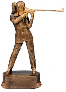 39667 Schütze - Damen Pokalfigur inkl. Beschriftung | 21,0 cm