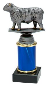 9.09.34324 Schaf Pokal Trophäe inkl. Beschriftung | Serie 3 Stck.