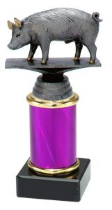 9.154.34320 Schweine Pokal Trophäe inkl. Beschriftung | Serie 3 Stck.