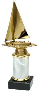 9.02.34500 Segler Pokal Trophäe inkl. Beschriftung | 23,4 cm