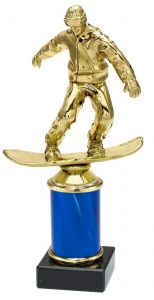 9.09.34552 Snowboarder Pokal Trophäe inkl. Beschriftung | 19,8 cm