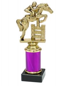 9.154.34380 Springreiter Pokal Trophäe inkl. Beschriftung | 19,4 cm