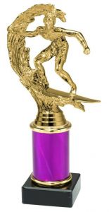 9.154.34505 Surfer - Wellenreiter Pokal Trophäe inkl. Beschriftung | 22,4 cm