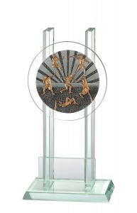 W140.055 Leichtathletik Glaspokal/trophäe inkl. Beschriftung | 3 Größen