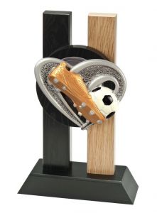 H340.2505 Fussball Holz-Pokal Hoyerswerda inkl. Beschriftung | 3 Größen