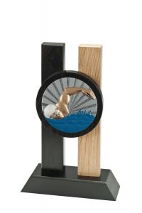 H340.008 Schwimm - Schwimmer Holz-Pokal Sonneberg inkl. Beschriftung | 3 Größen