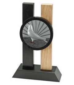 H340.026 Taube - Taubensport Holz-Pokal Emmen inkl. Beschriftung | 3 Größen