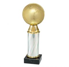 X900.02.501 Globus - Welt Pokal inkl. Beschriftung | 3 Größen