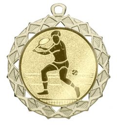 DI7003.209 Tennis Herren Medaille Potsdam 70 mm Ø inkl. Band / Kordel | montiert