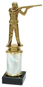 9.02.34496 Trappschütze Pokal Trophäe inkl. Beschriftung | 21,8 cm