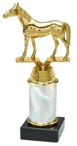 9.02.34390 Pferdesport - Vollblut Pokal Trophäe inkl. Beschriftung | 19,3 cm