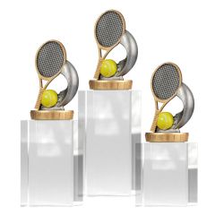 W400.008 Tennis Kristall-Glaspokal inkl. Beschriftung | 3 Größen
