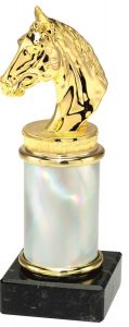 9.02.007 Reitsport - Pferde Pokal Trophäe inkl. Beschriftung | Serie 3 Stck.