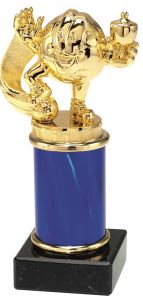 9.09.006 Fussball - Bambini Pokal Trophäe Springe inkl. Beschriftung | Serie 3 Stck.
